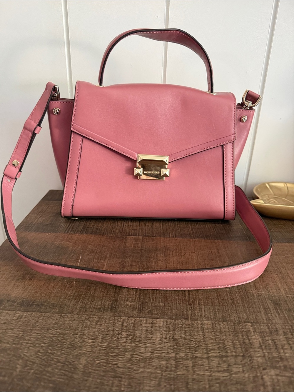 Michael Kors Whitney Medium Leather Satchel